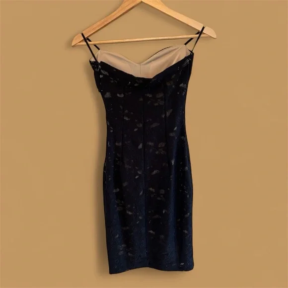 CCO Strapless Mystic Black Lace Dress - Picture 2 of 4